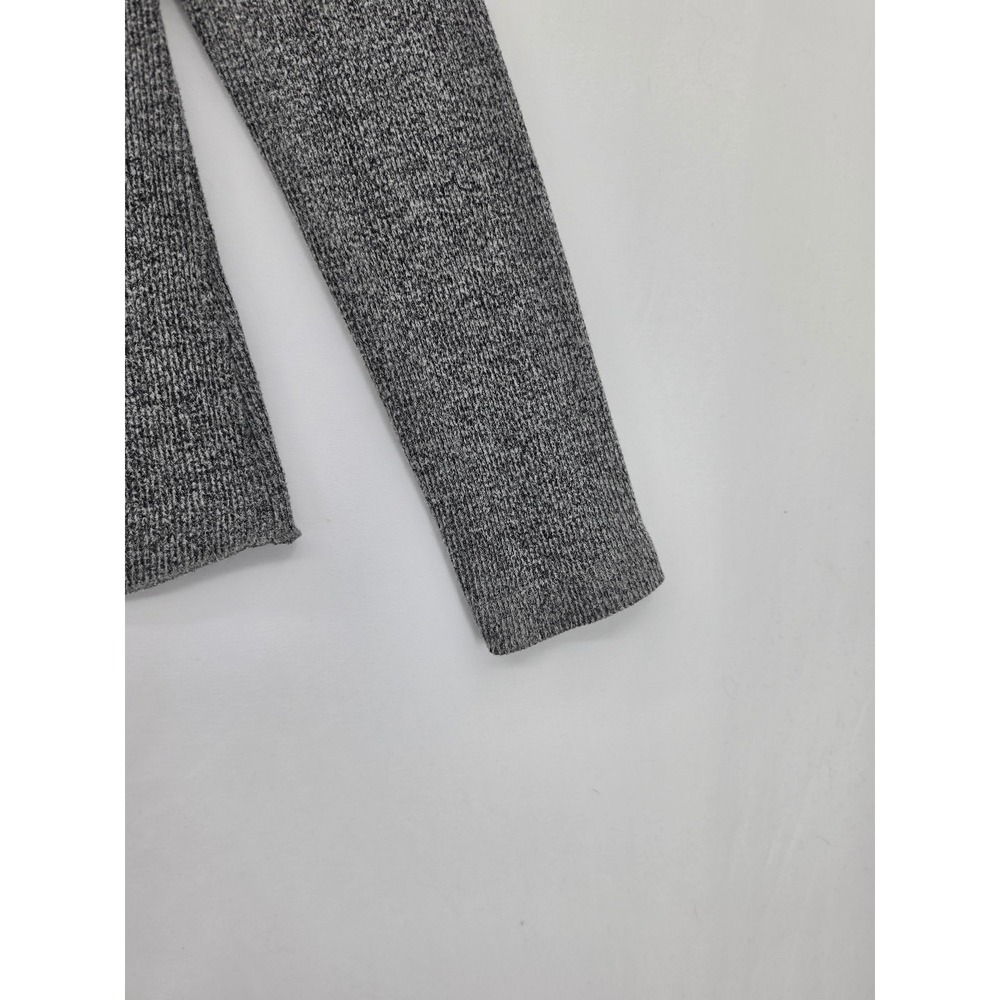 Universal Thread Gray Marl Ribbed Henley Top Long Sleeve Raglan Small Soft Basic - Picture 6 of 13